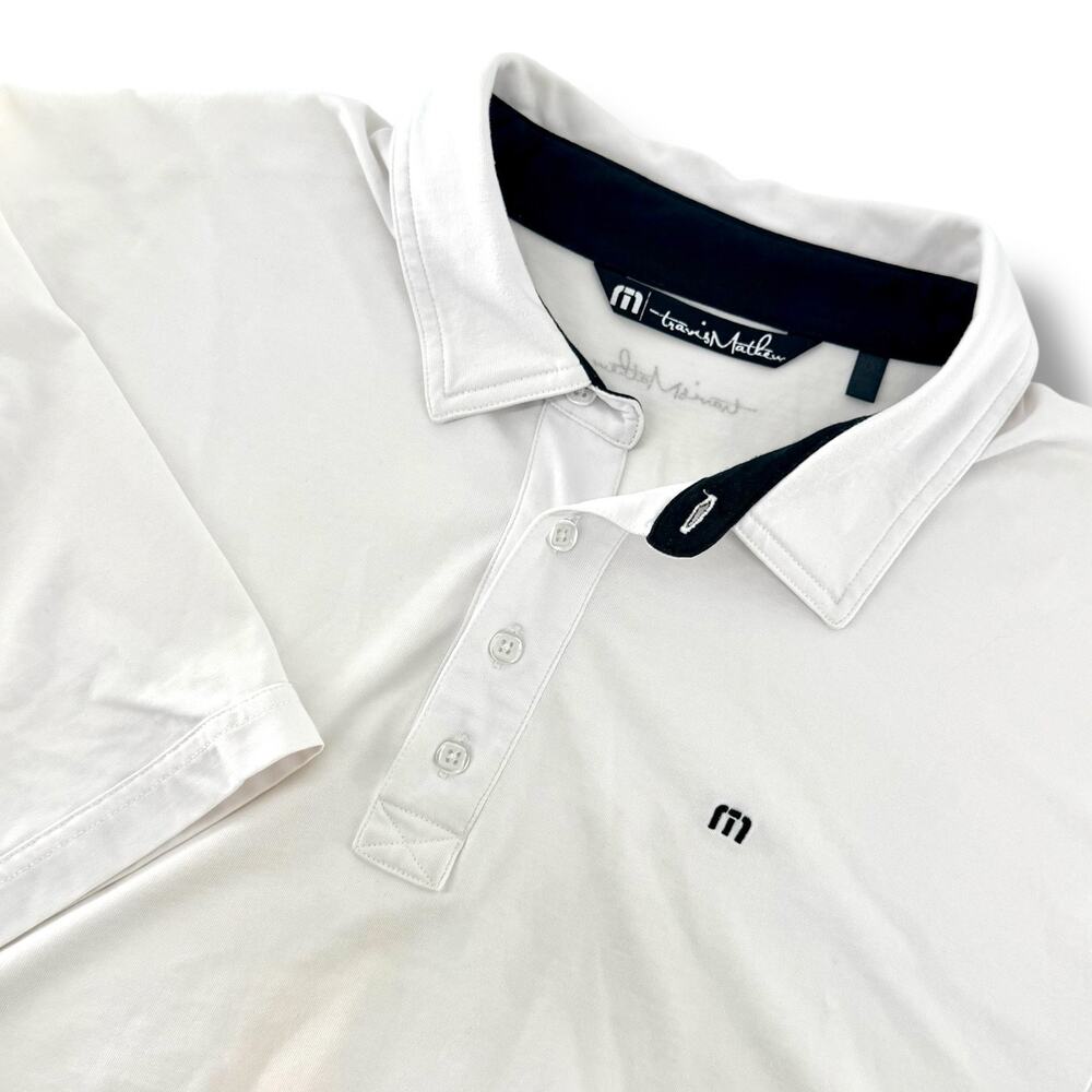 Travis Mathew Polo Shirt Mens 2XL Performance Golf Stretch‎ Peru Golfing *